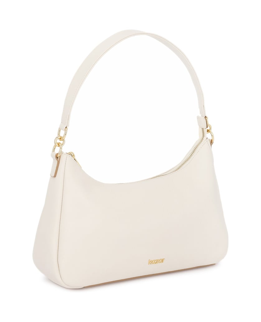 Kazar-Minimalistische-schultertaschen-aus-weichem-leder-weiss