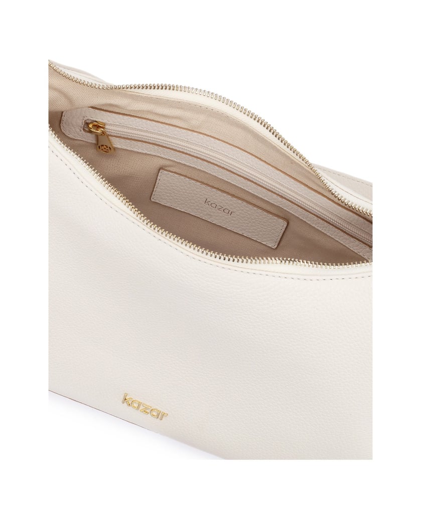 Kazar-Minimalistische-schultertaschen-aus-weichem-leder-weiss
