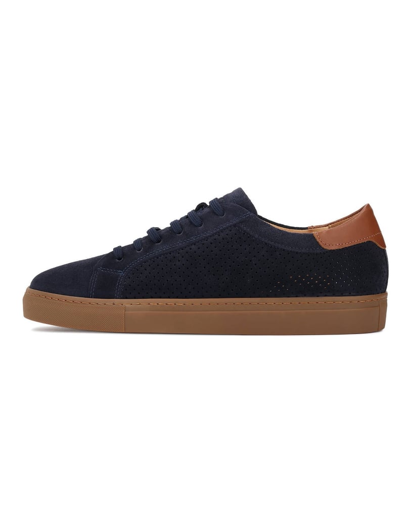 Kazar-Dunkelblaue-Sneakers-aus-perforiertem-Wildleder-für-Herren-dunkelblau