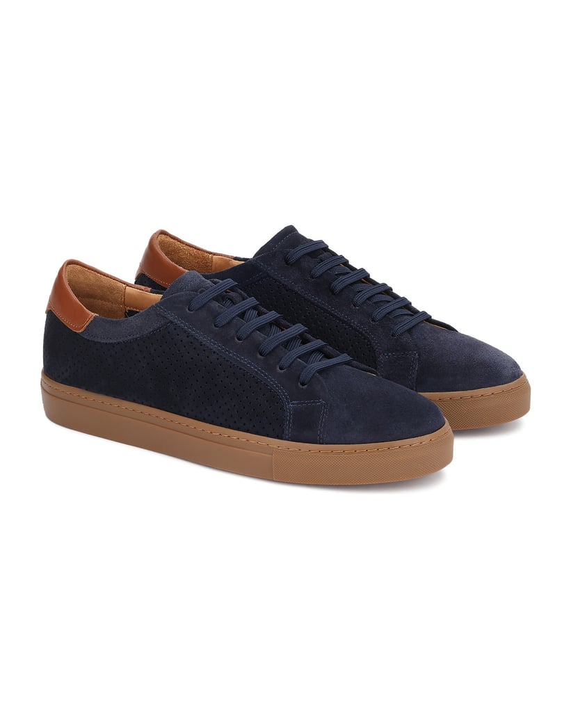 Kazar-Dunkelblaue-Sneakers-aus-perforiertem-Wildleder-für-Herren-dunkelblau