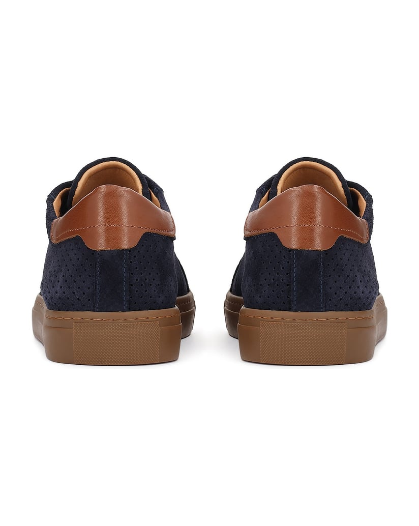 Kazar-Dunkelblaue-Sneakers-aus-perforiertem-Wildleder-für-Herren-dunkelblau