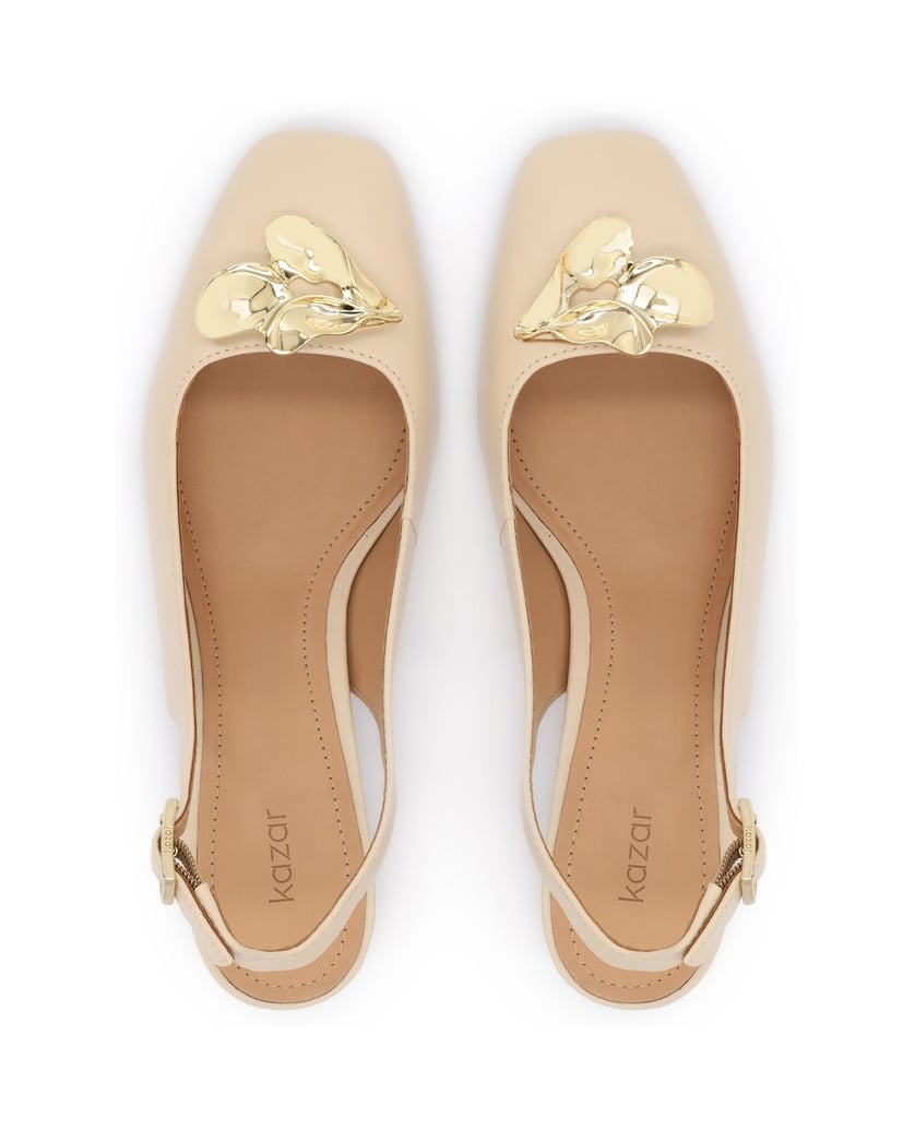Kazar-Beige-naturleder-slingback-pumps-mit-Schmuckverzierung-beige