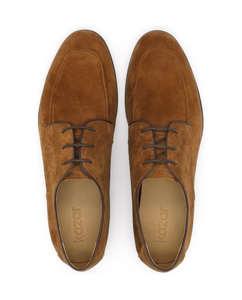 Kazar-Herrenschuhe-aus-braunem-Wildleder-mit-Schnürung-braun