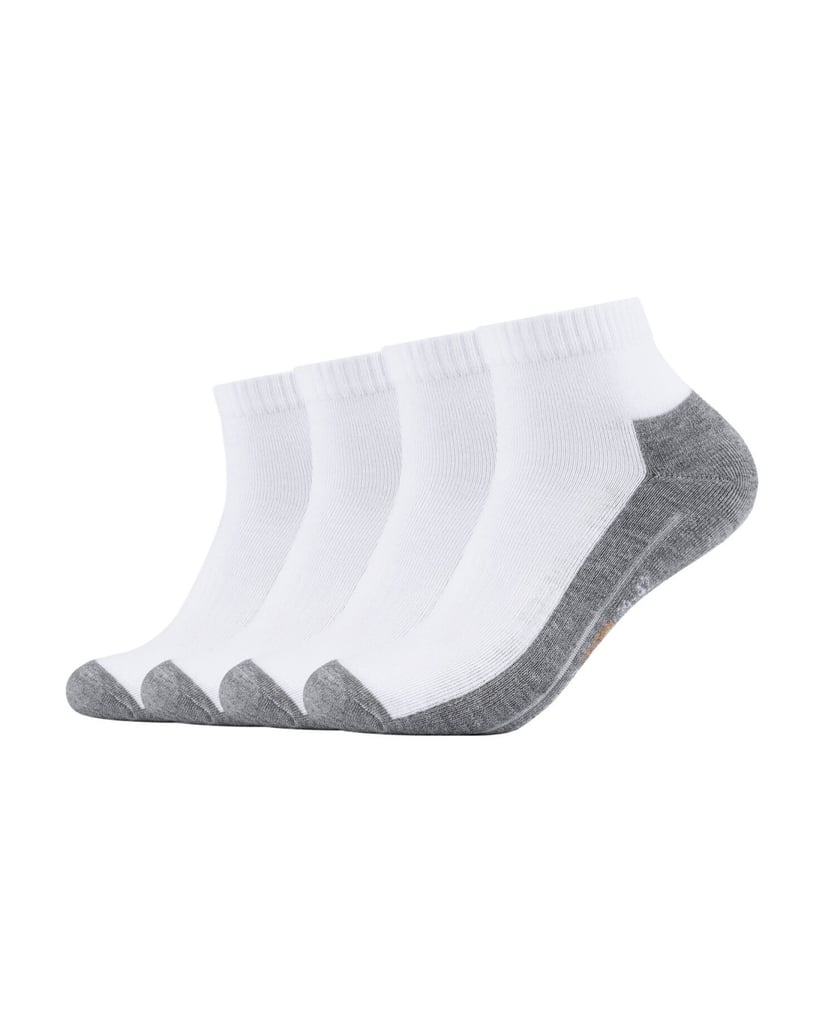 Camano-Sportsocken-kurz-Atmungsaktiv-Bequem-Perfekte-Passform-Tennissocken-Verstärkt-Herren-und-Damen-pro-tex-weiss