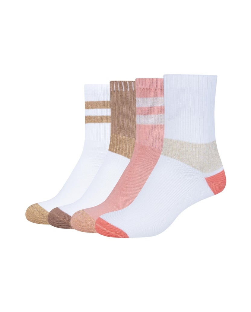 Camano-Socken-silky-touch-colourblock-Lurex-rosa