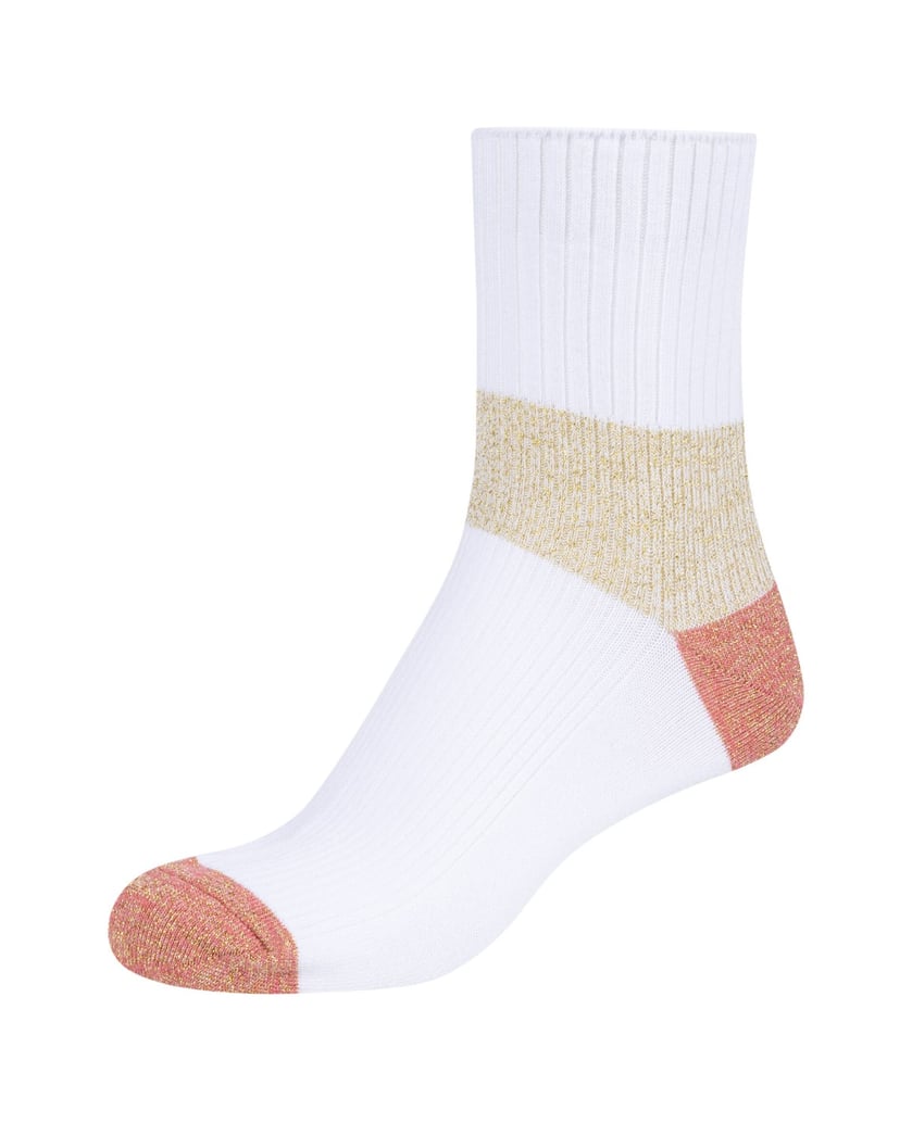Camano-Socken-silky-touch-colourblock-Lurex-rosa
