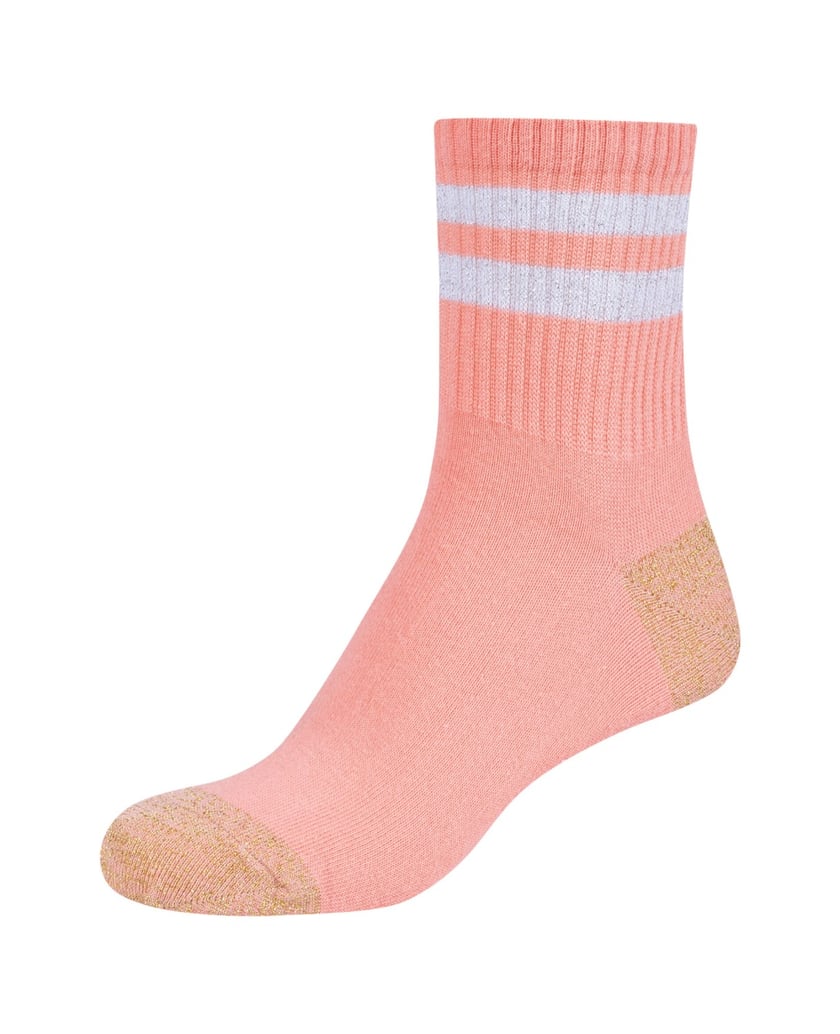 Camano-Socken-silky-touch-colourblock-Lurex-rosa