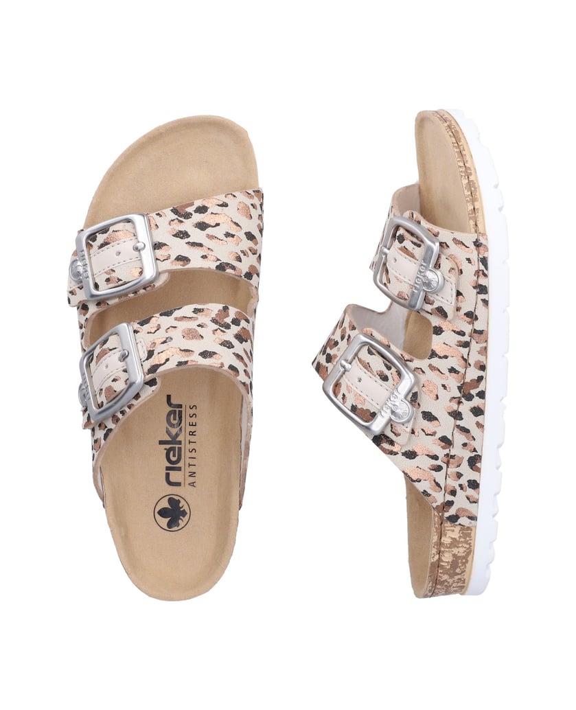 Rieker-Pantoletten-69850-Animalprint
