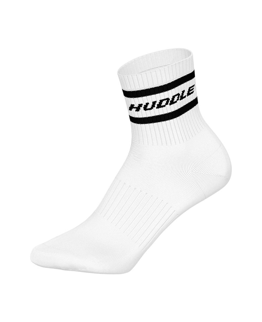 HUDDLE-Unisex-Socken-6er-Pack-HUDDLE-6pk-Short-Crew-Socks-Stripe-weiss