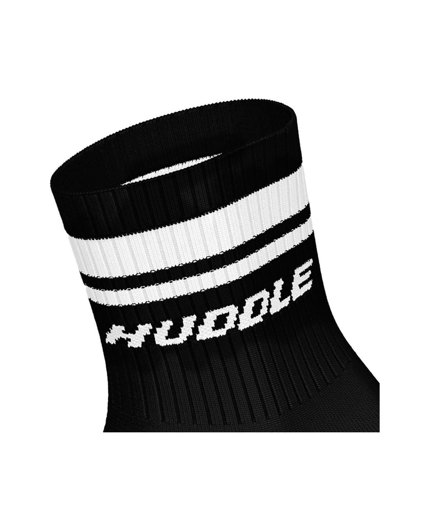 HUDDLE-Unisex-Socken-6er-Pack-HUDDLE-6pk-Short-Crew-Socks-Double-Stripe-schwarz