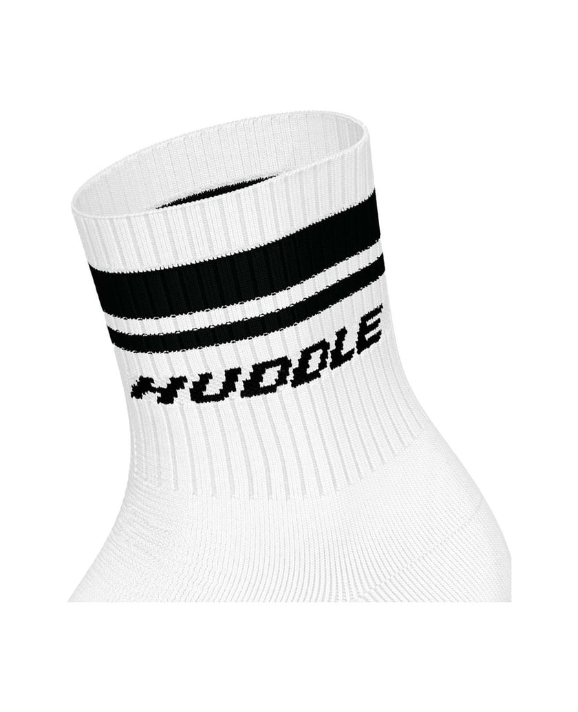 HUDDLE-Unisex-Socken-6er-Pack-HUDDLE-6pk-Short-Crew-Socks-Double-Stripe-weiss