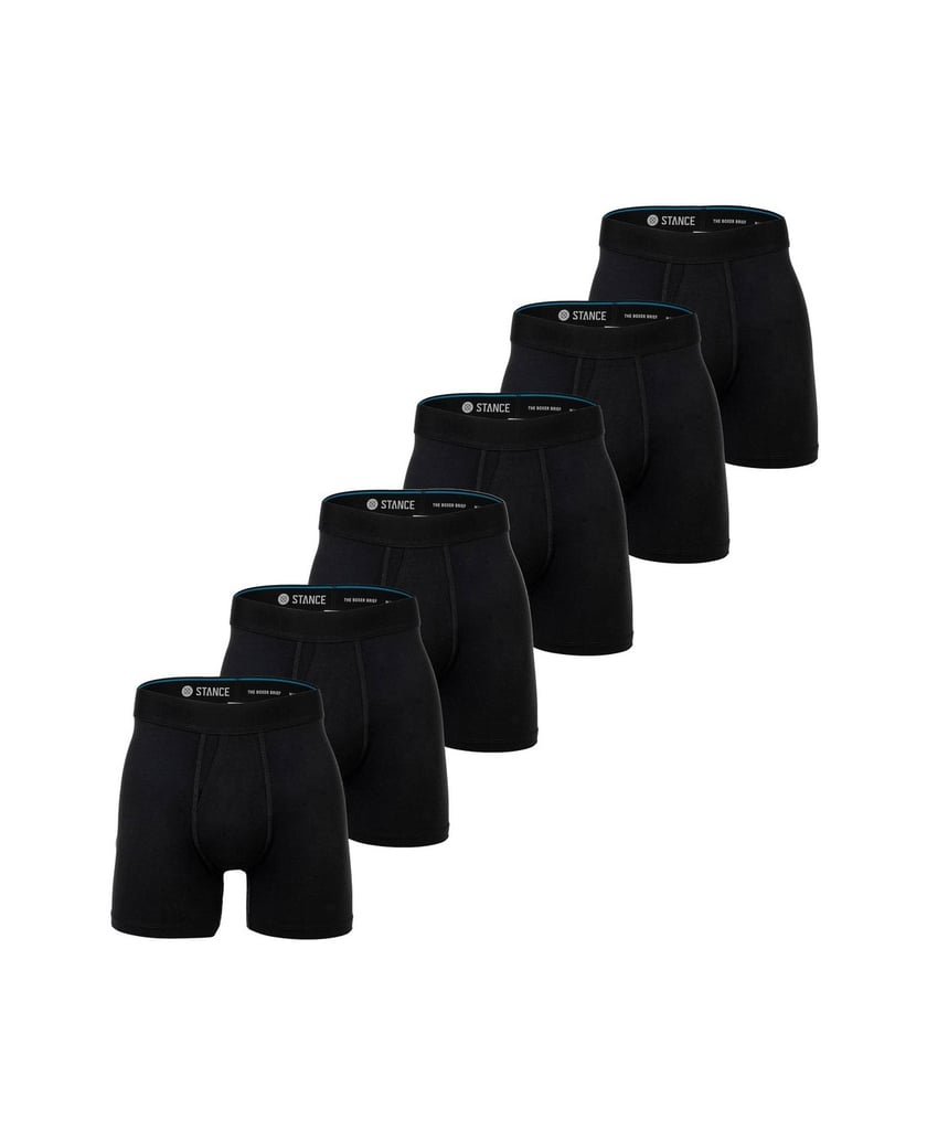 STANCE-Herren-Boxershort-6er-Pack-Boxer-Brief-schwarz