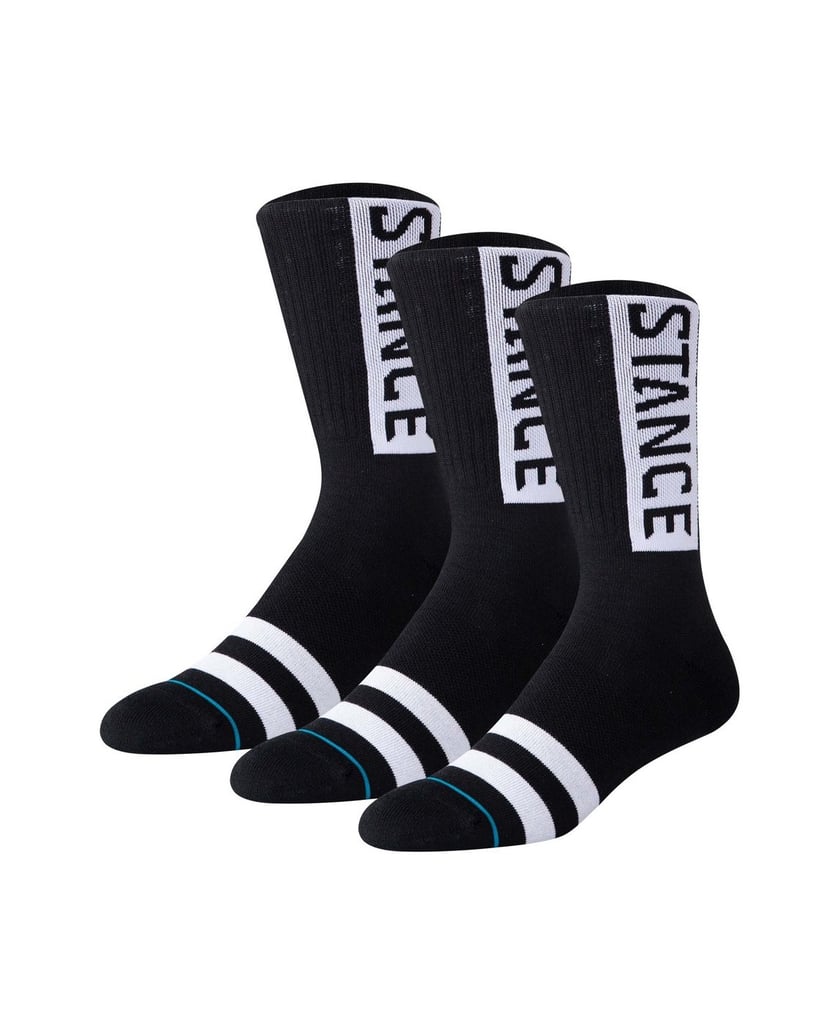 STANCE-Unisex-Socken-3er-Pack-OG-Crew-schwarz