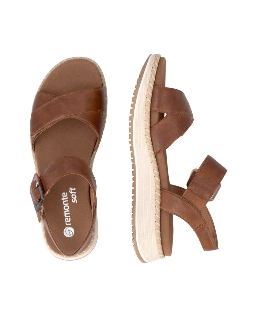 Remonte-Riemchensandalen-D3J52-braun
