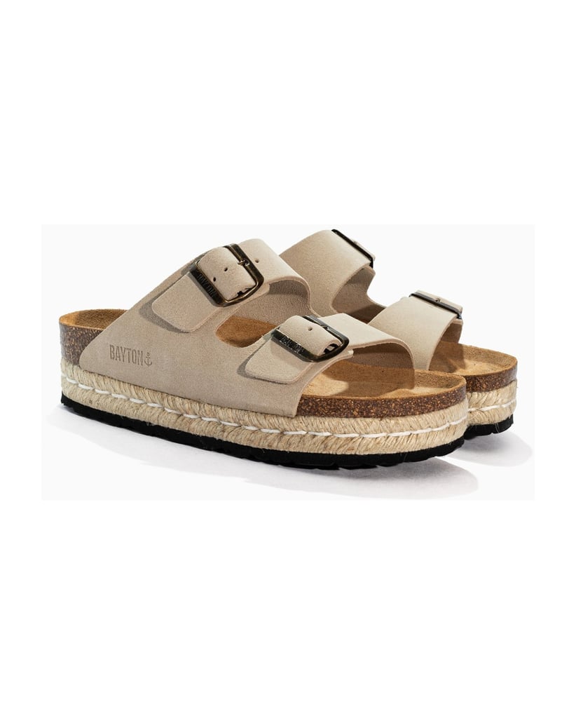 Bayton-Sandalen-WILDLEDER-Damen-ALCEE-beige