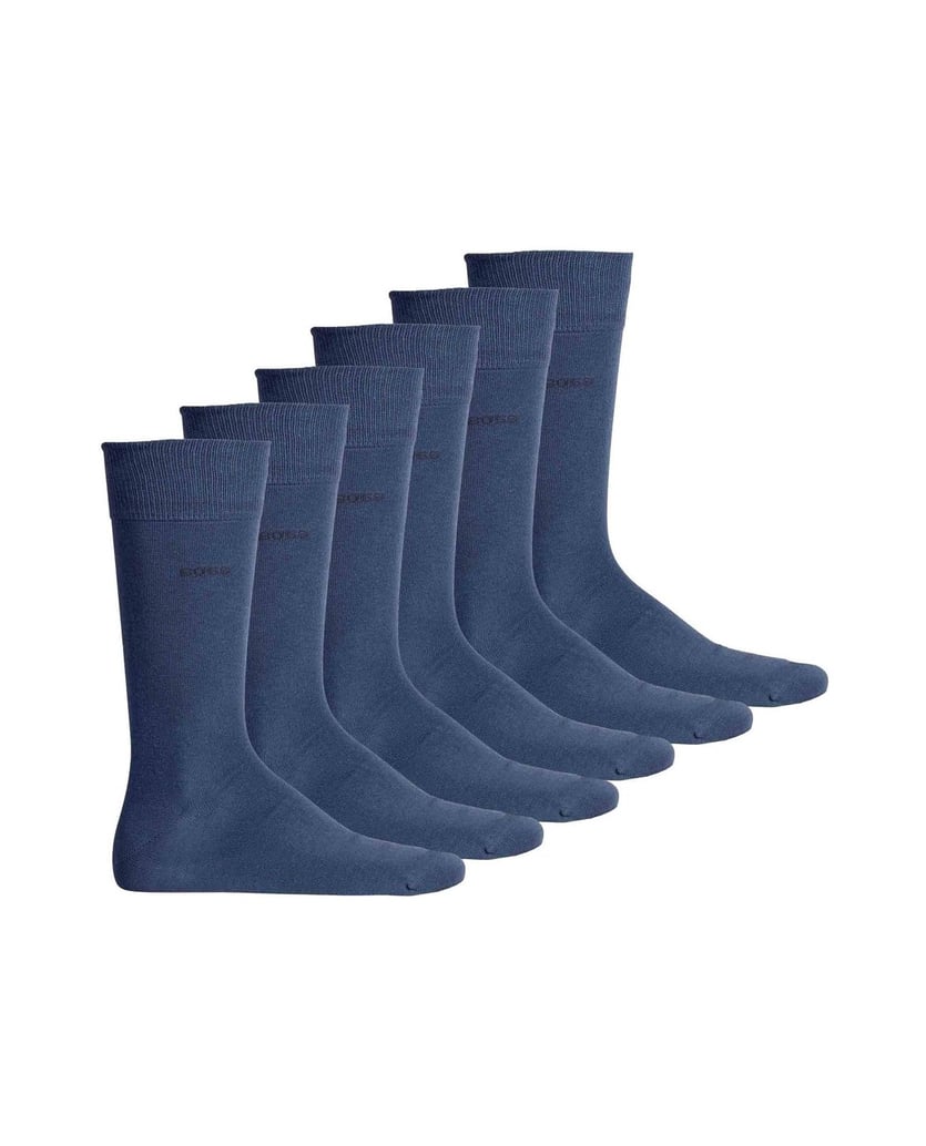 BOSS-Herren-Socken-6er-Pack-3P-RS-Uni-Colors-CC-blau