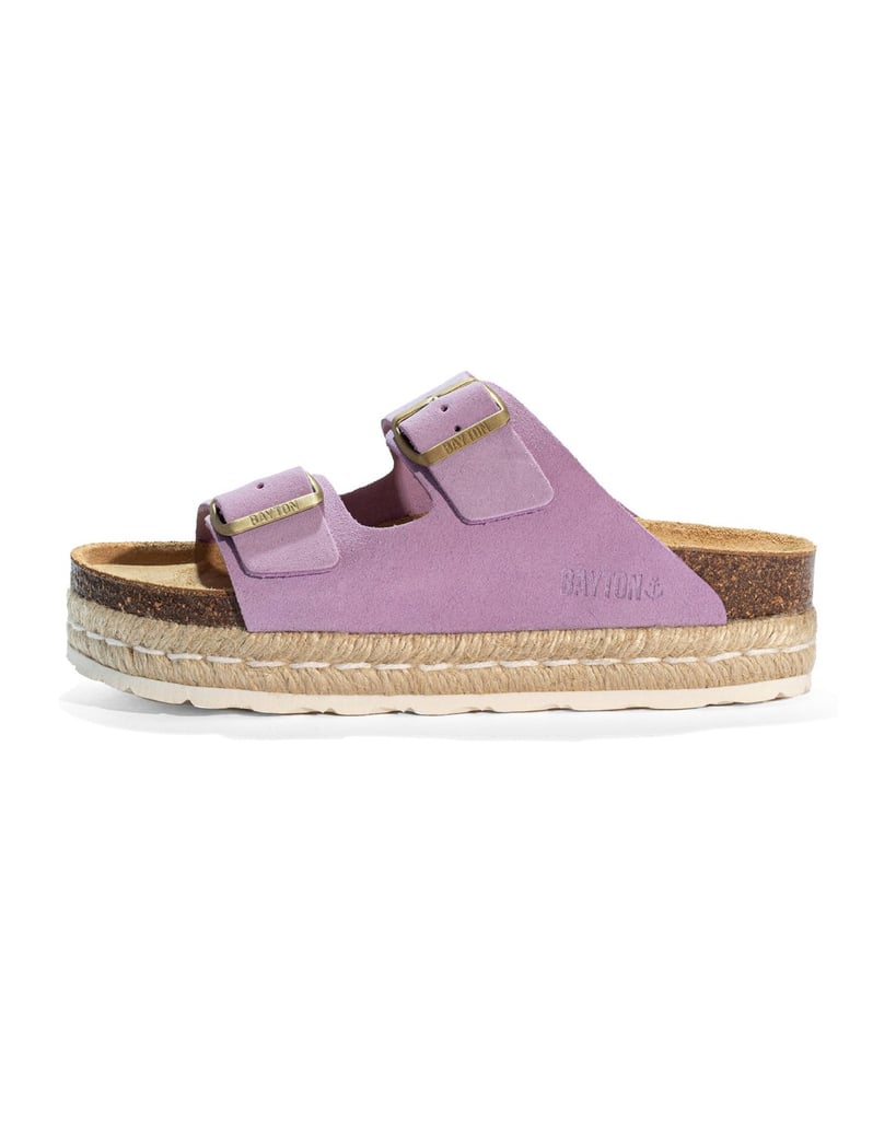 Bayton-Sandalen-WILDLEDER-Damen-ALCEE-lila