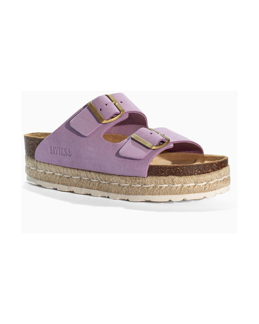 Bayton-Sandalen-WILDLEDER-Damen-ALCEE-lila