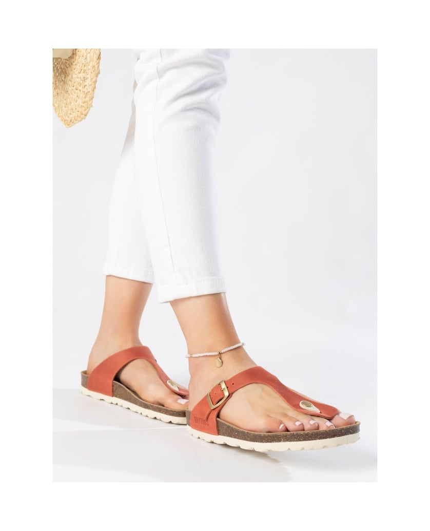Bayton-Lederpantoletten-Damen-Mercure-orange