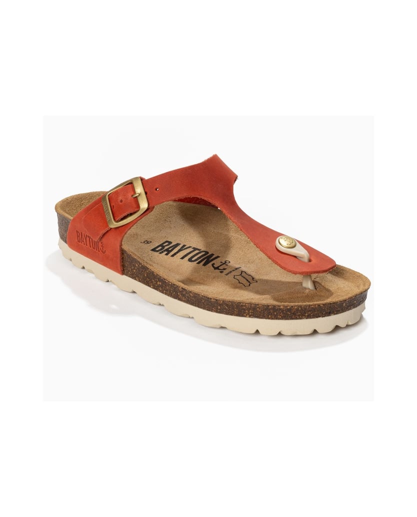 Bayton-Lederpantoletten-Damen-Mercure-orange