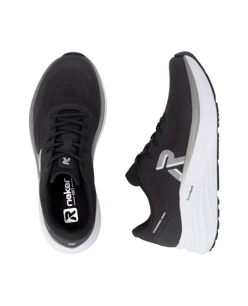 Rieker-Sport-Sneaker-Low-U4102-schwarz