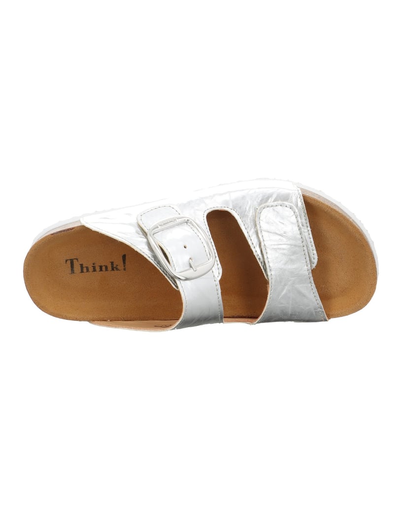 Think-Tieffußbett-Pantolette-CRISSI-silber