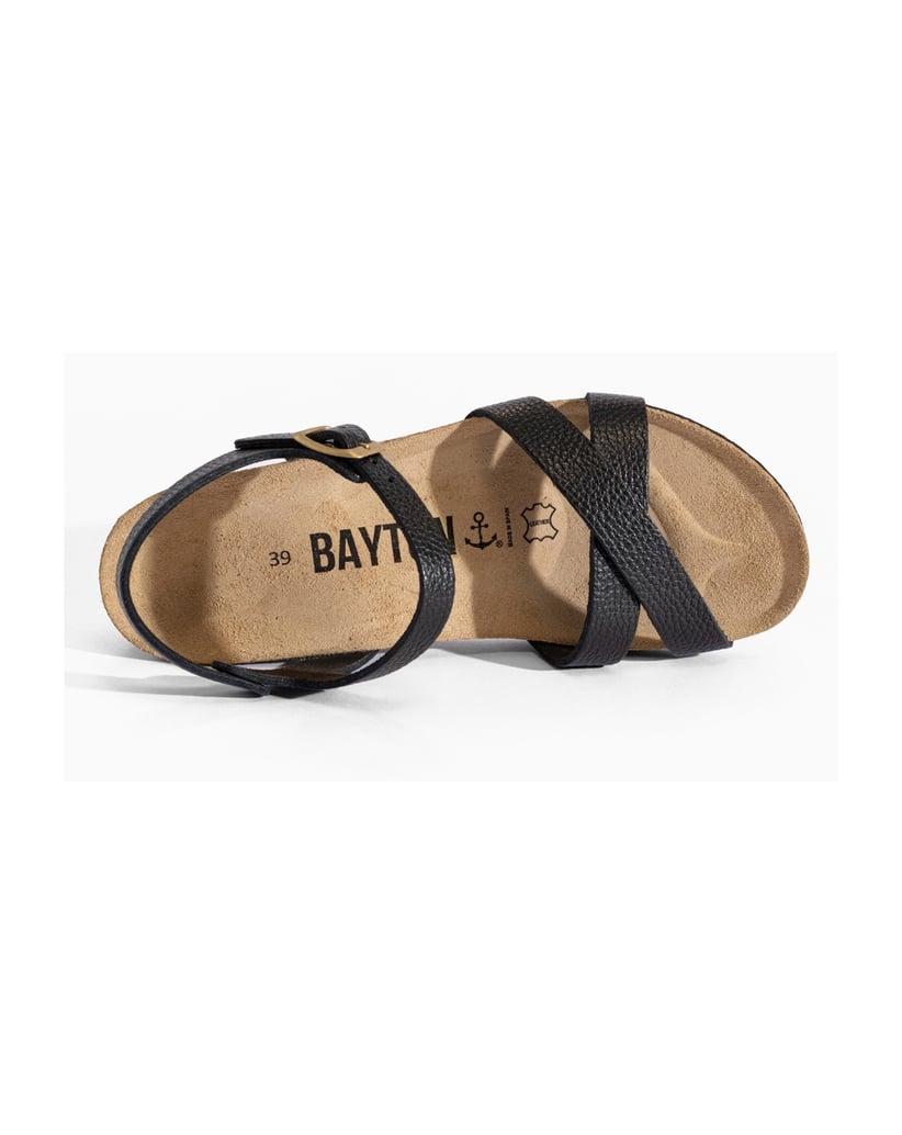 Bayton-Leather-women-sandals-CANBERRA-schwarz