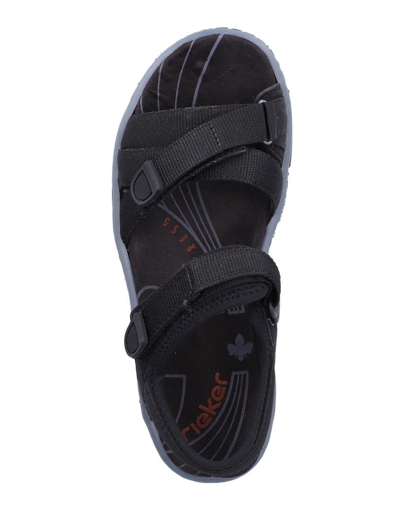 Rieker-Trekkingsandalen-68852-schwarz