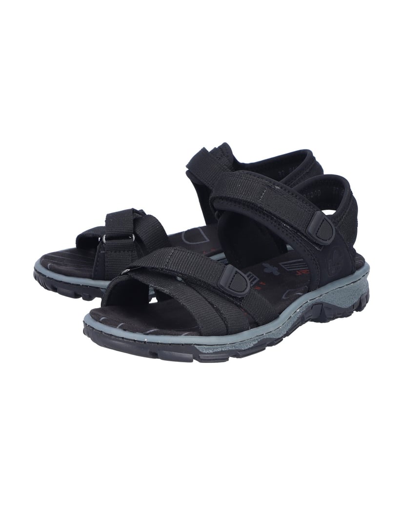 Rieker-Trekkingsandalen-68852-schwarz