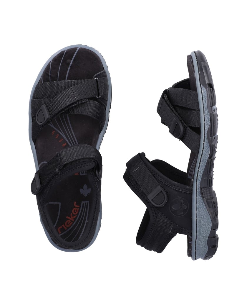 Rieker-Trekkingsandalen-68852-schwarz