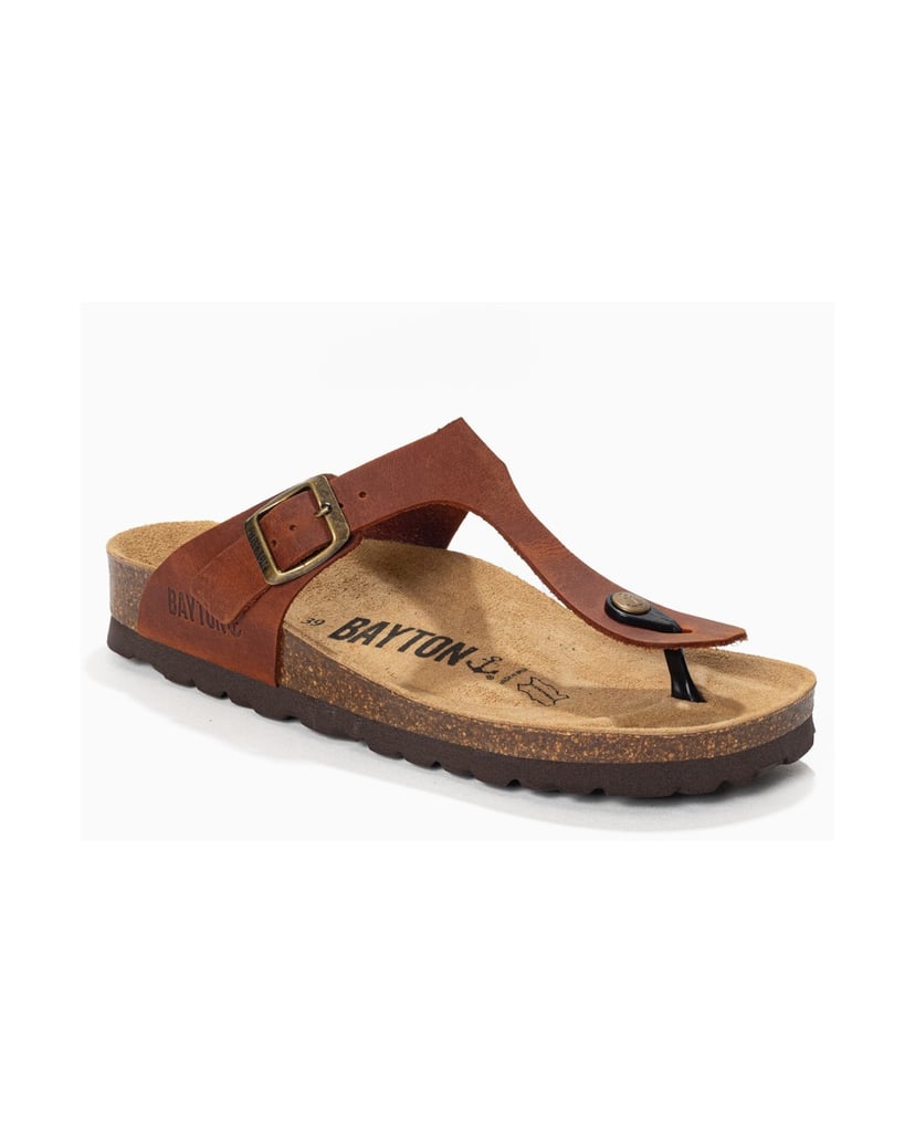 Bayton-Flip-Flops-Leder-Damen-MERCURE-braun