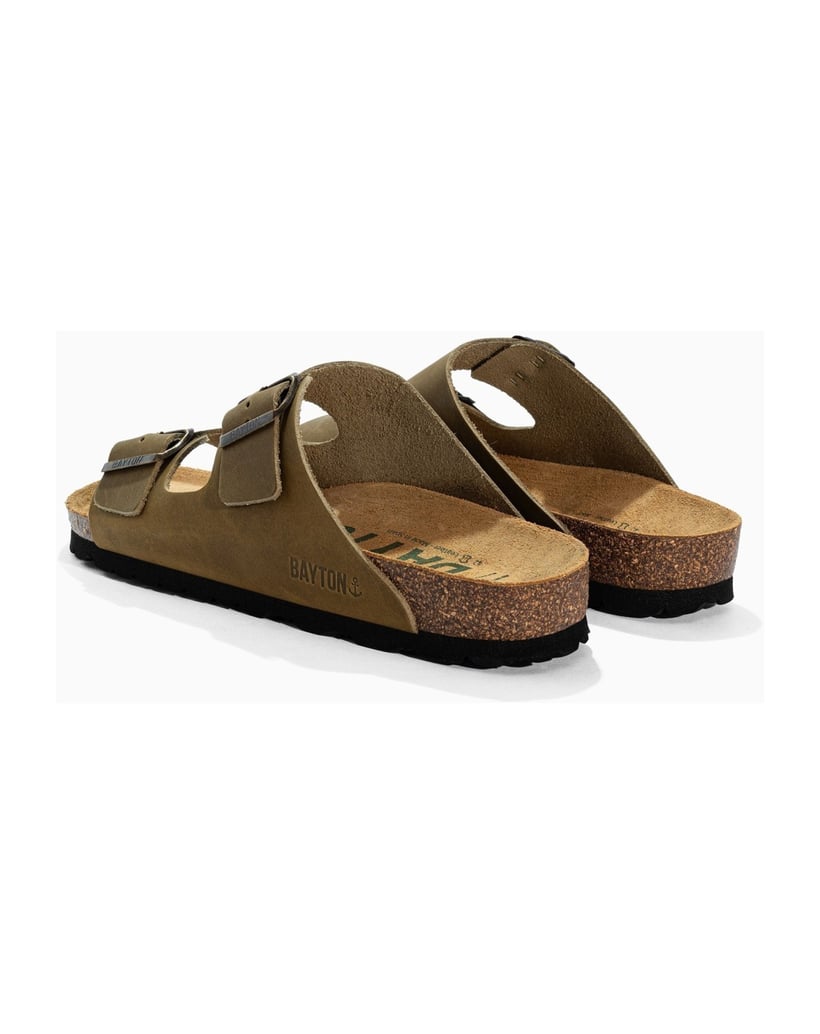 Bayton-Leather-men-sandals-ATLAS-oliv