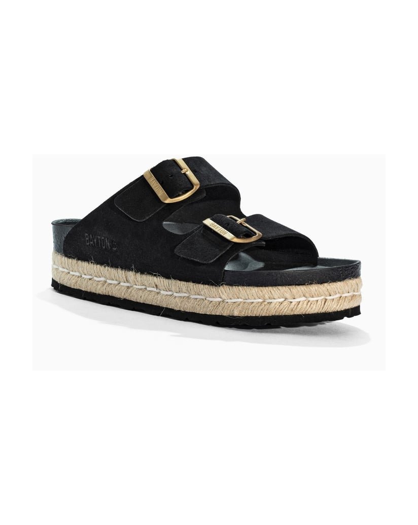 Bayton-Sandalen-WILDLEDER-Damen-ALCEE-schwarz