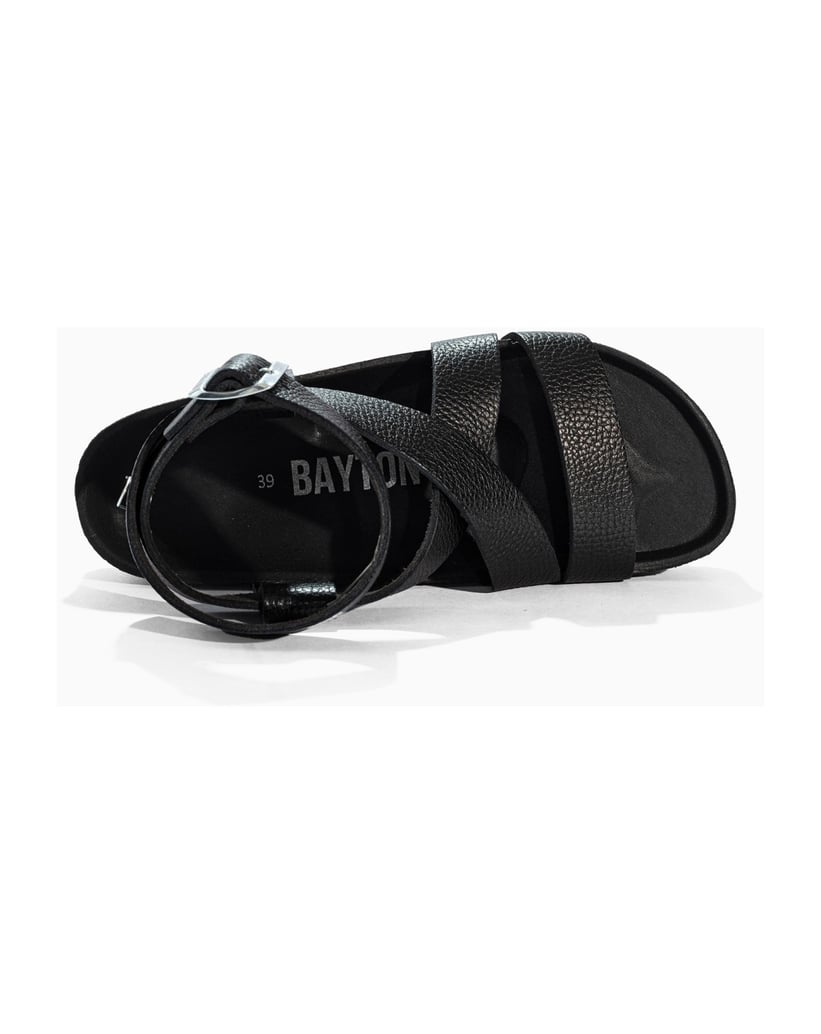 Bayton-Ledersandalen-für-Damen-MYKONOS-schwarz