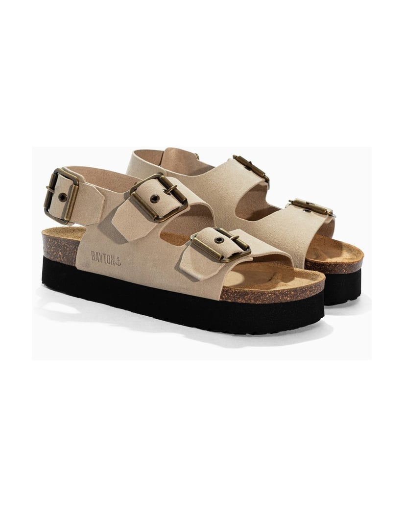 Bayton-Sandalen-WILDLEDER-Damen-ROSA-beige