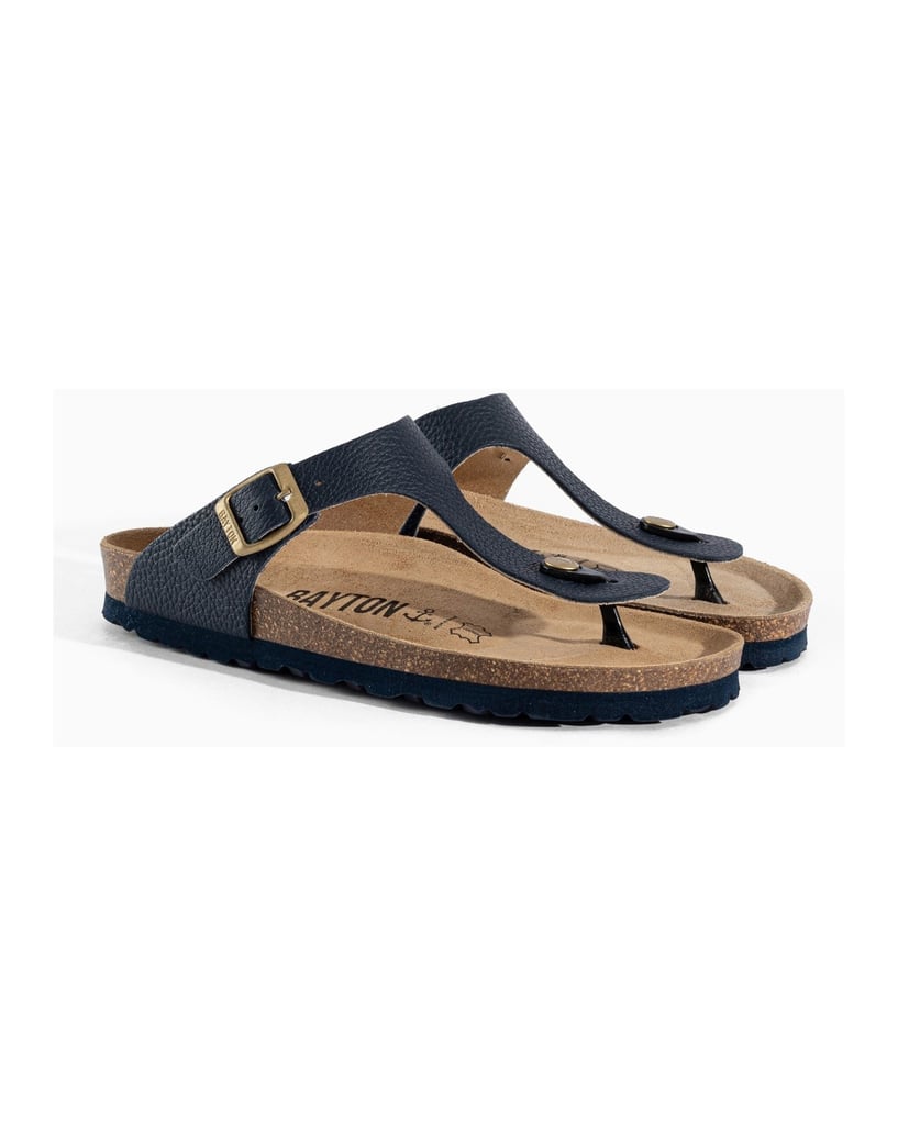 Bayton-Flip-Flops-Leder-Damen-MERCURE-navy