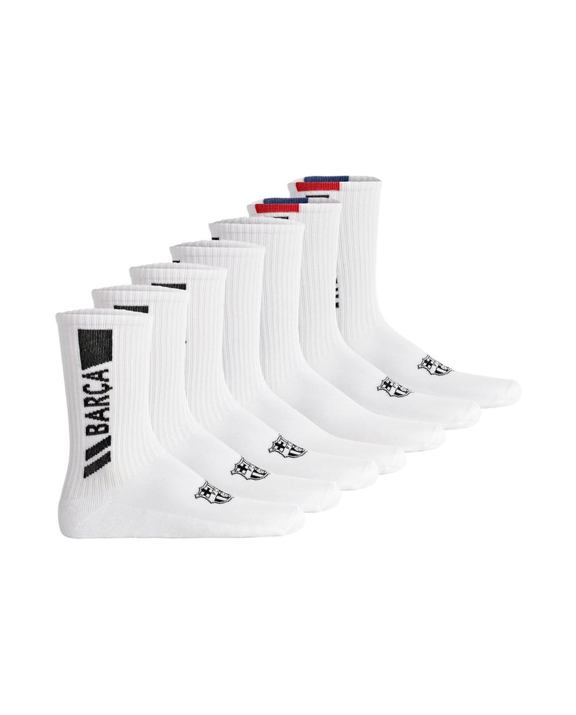 FC-Barcelona-Unisex-Socken-7er-Pack-FCB-Crew-Socks-7-Pack-weiss