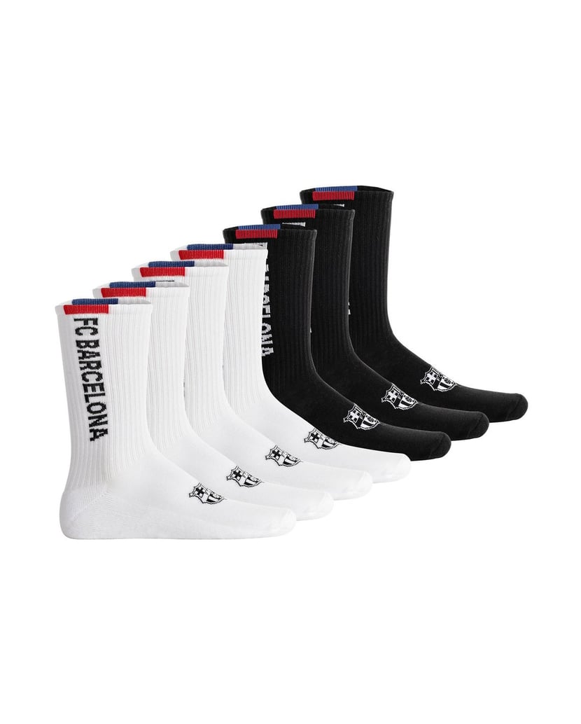 FC-Barcelona-Unisex-Socken-7er-Pack-FCB-Crew-Socks-7-Pack-weiss-kombiniert