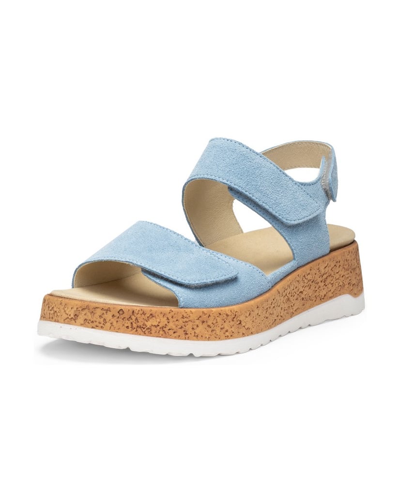 VITAFORM-Veloursleder-Sandaletten-hellblau