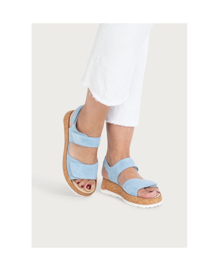 VITAFORM-Veloursleder-Sandaletten-hellblau