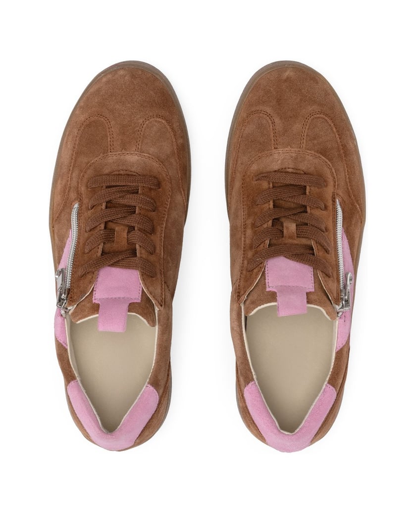 VITAFORM-Veloursleder-Sneaker-braun