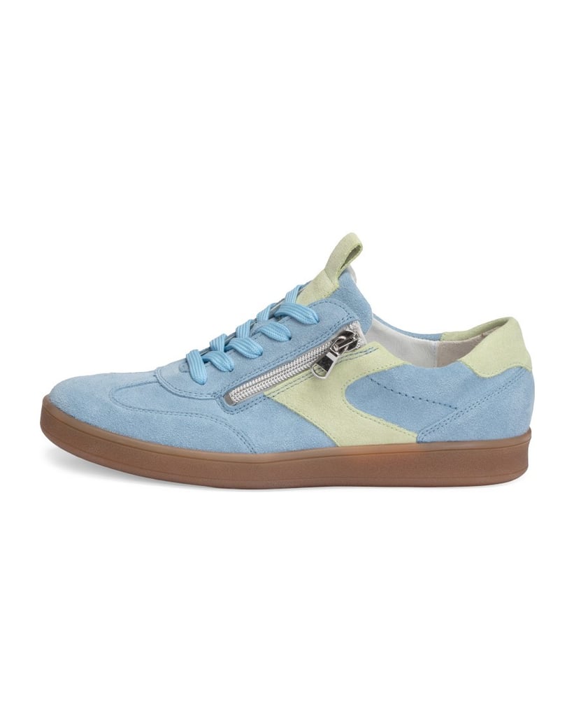 VITAFORM-Veloursleder-Sneaker-hellblau