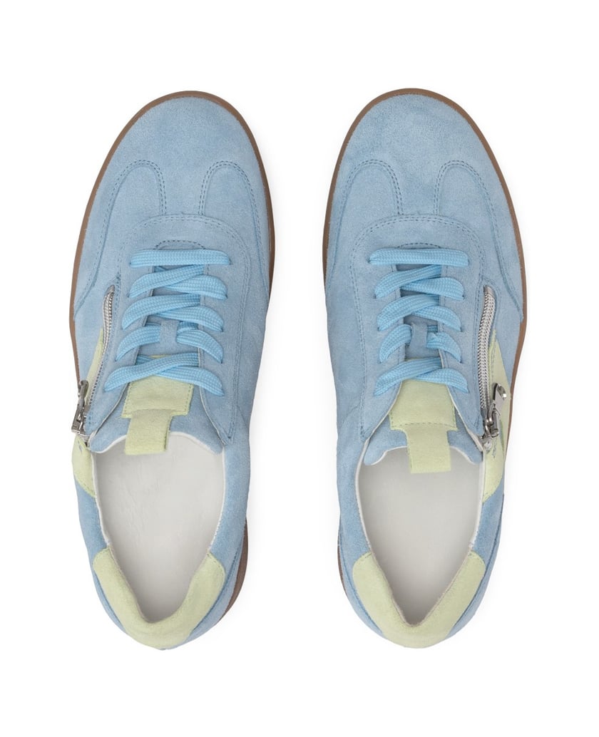 VITAFORM-Veloursleder-Sneaker-hellblau