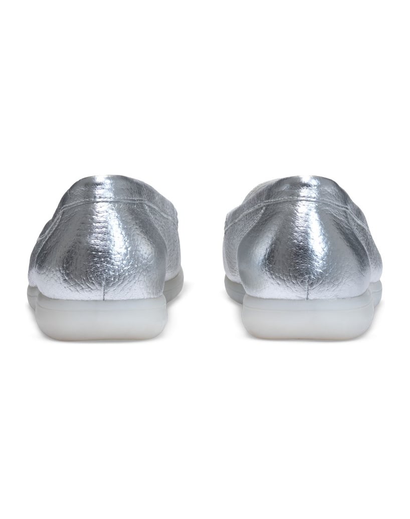 VITAFORM-Hirschleder-Slipper-silber