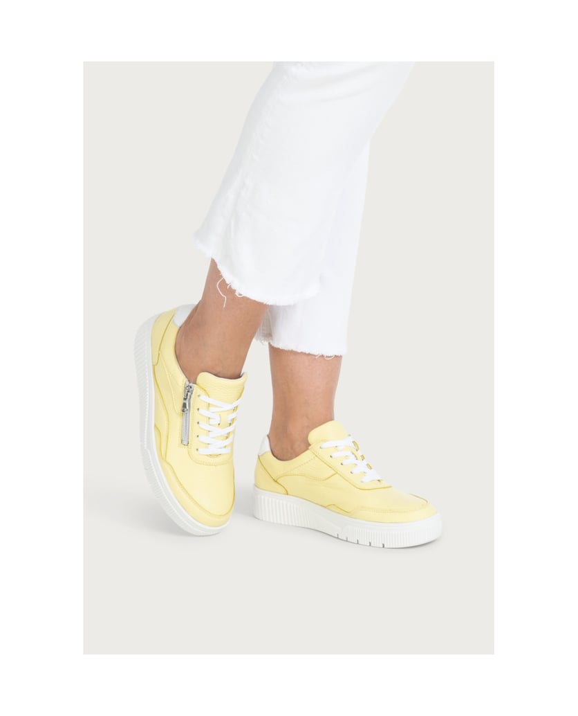 VITAFORM-Hirschleder-Sneaker-gelb
