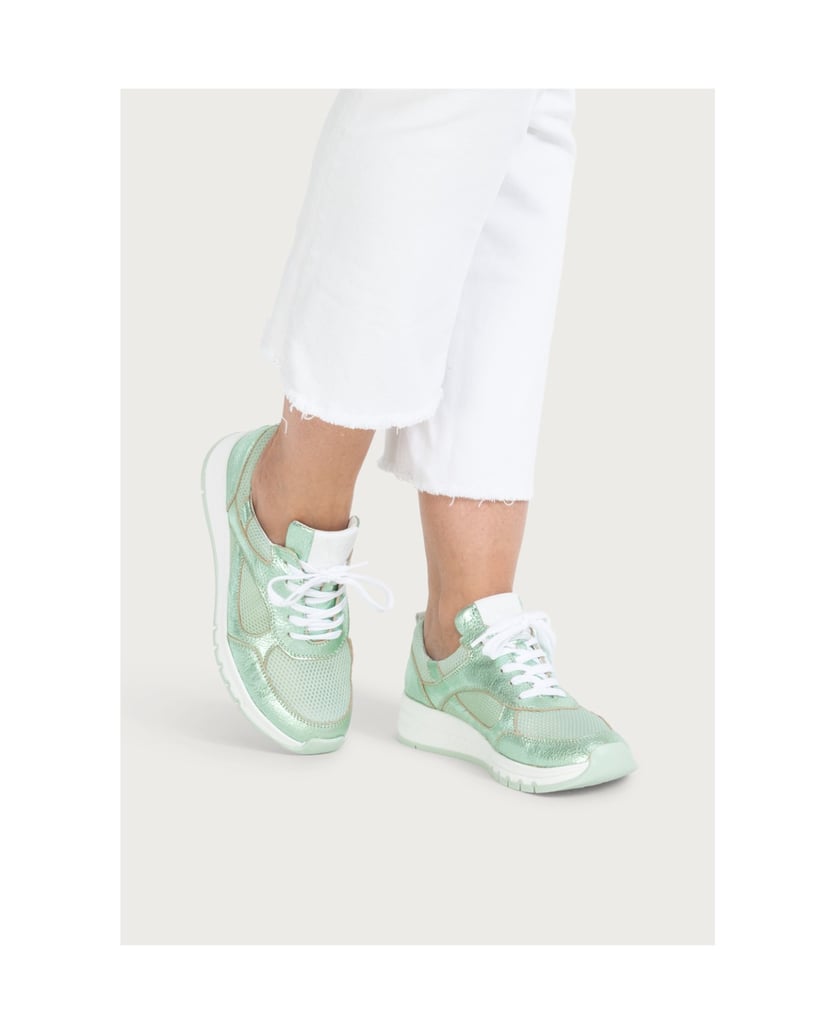 VITAFORM-Softnappaleder-Sneaker-hellgrün