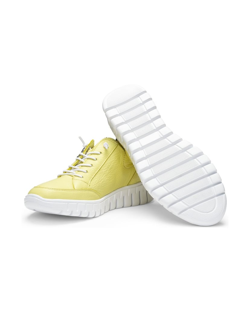 VITAFORM-Hirschleder-Sneaker-gelb