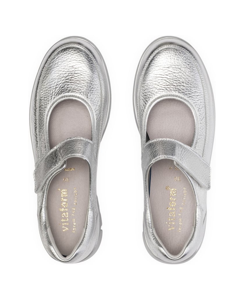VITAFORM-Hirschleder-Ballerinas-silber