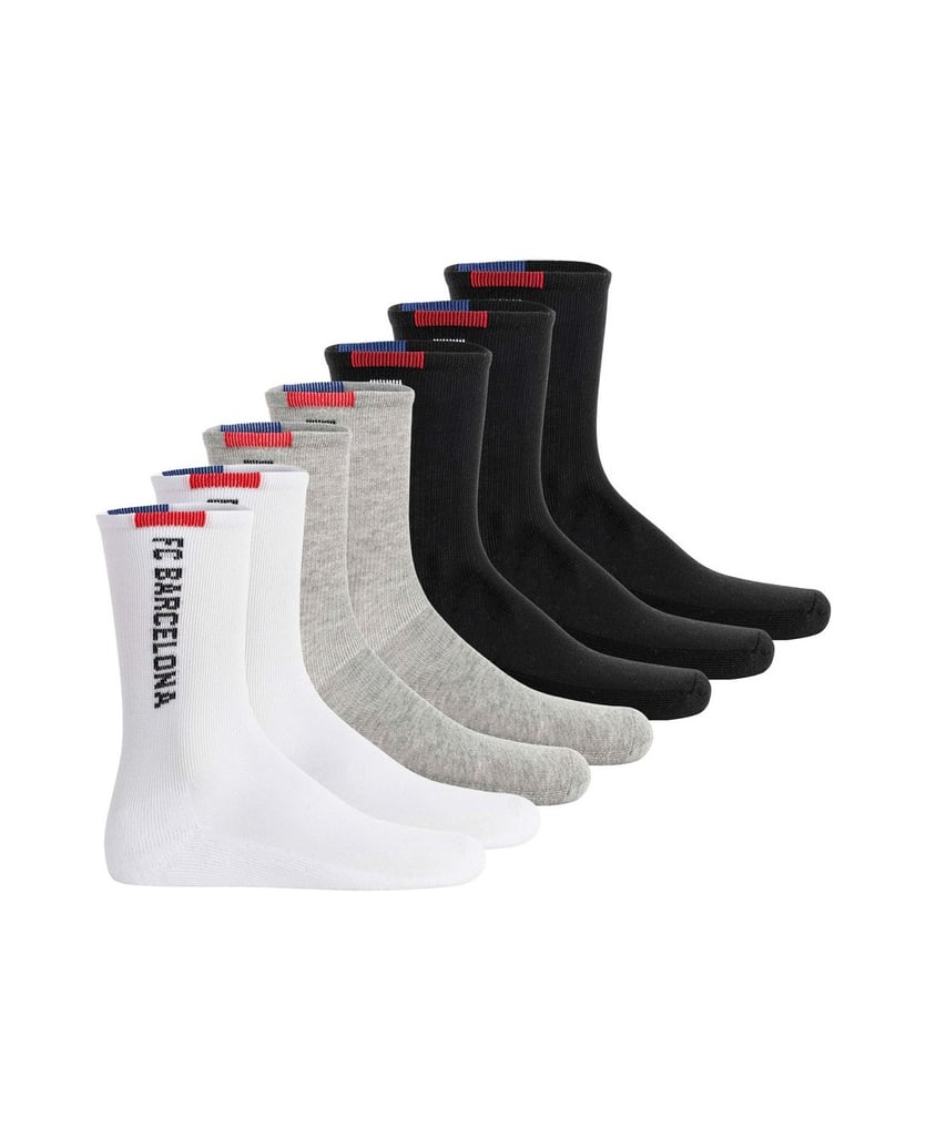 FC-Barcelona-Unisex-Socken-7er-Pack-FCB-Kids-Crew-Socks-7-Pack-mehrfarbig-