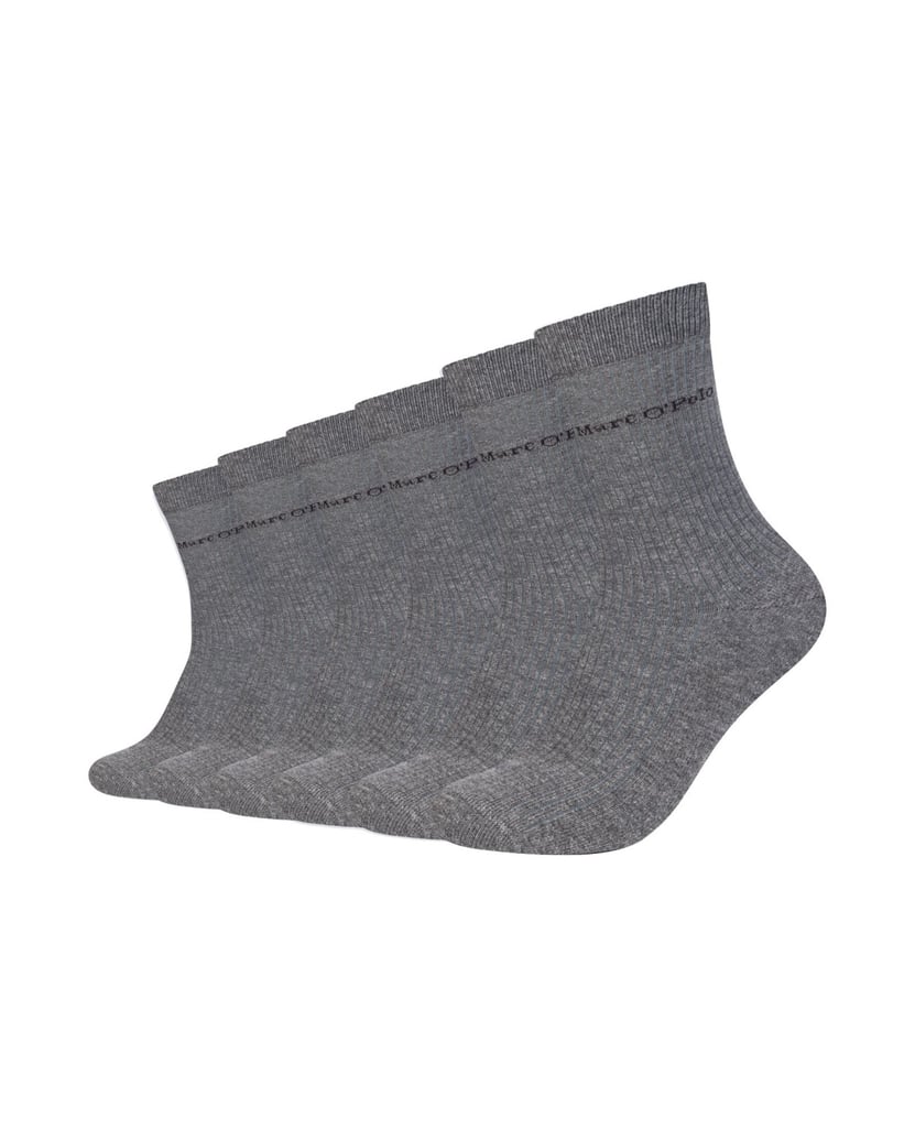 Marc-O´Polo-Socken-Classics-Organic-Rib-grau